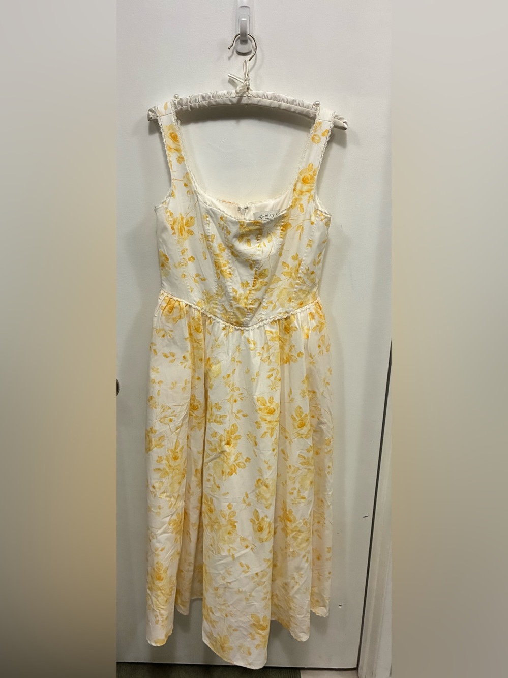 WAYF Desi Corset Midi Dress